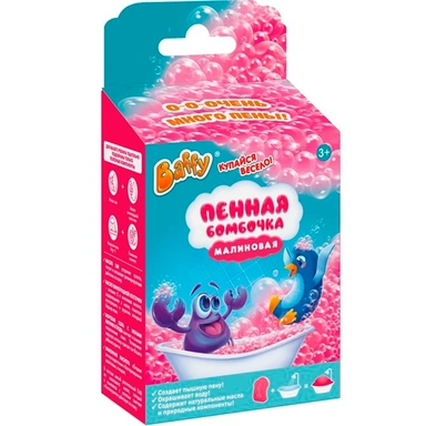 Средство для принятия ванн Купайся весело: Сухая пена для ванны Пенная бомбочка D0231-С ТМ «Baffy»
