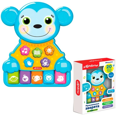 Игрушка музыкальная Обезьяна 4680019286082 Музыкальные зверята