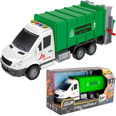 Машина на батарейках Young Racer MK138 Мусоровоз в кор.