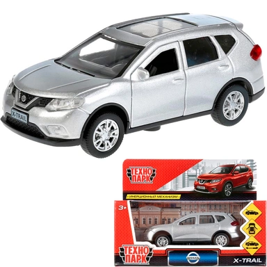 Модель X-TRAIL-SL Nissan X-TRAIL серебр. Технопарк  в коробке