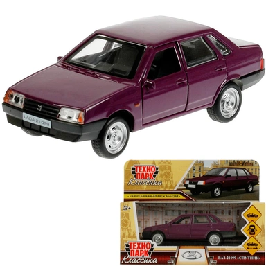 Модель 21099-12-PRL LADA-21099 СПУТНИК 12 см фиолетовый Технопарк в коробке /72/