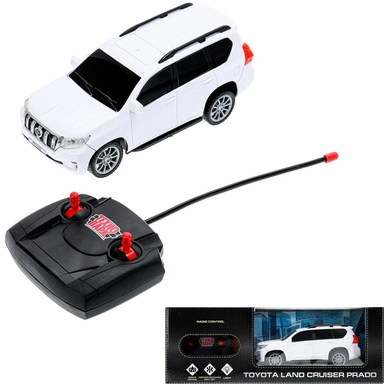 Машина на радиоуправлении PRADO-19L-WH TOYOTA PRADO свет, 19 см, ,белый