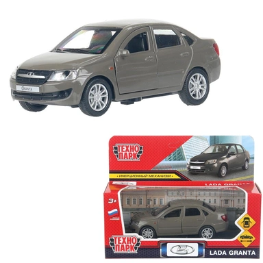 Модель GRANTA-12-BR-WOD LADA Granta 11,5 см, двери, инерц, коричневый Технопарк