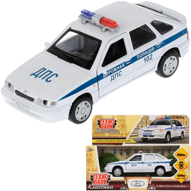Модель 2114-12POL-WH LADA -2114 SAMARA Полиция белый Технопарк в коробке