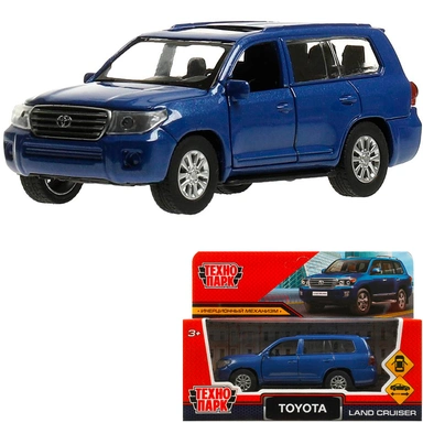 Модель CRUISER-13-BU TOYOTA LAND CRUISER 12,5 см, двери, инерц, синий Технопарк  в коробке