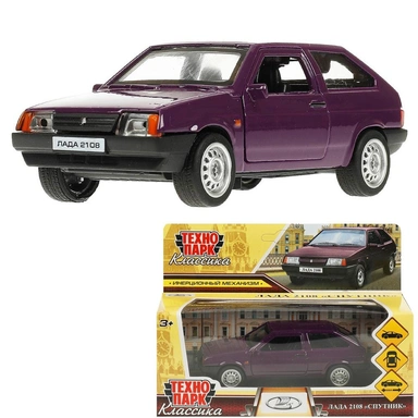 Модель 2108-12-PRP LADA-2108 СПУТНИК 12 см, двери, багаж, баклажан Технопарк в кор.