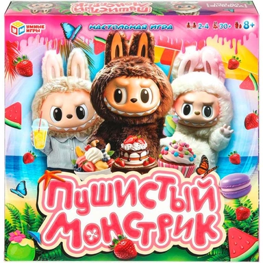 Игра Умка Пушистый монстрик. Ходилка квадрат. 40 карточек 4630395058865