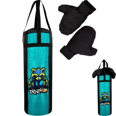 Боксерский набор Енот 60 см бирюзово-черный ОА-00000548 Dvizhok.