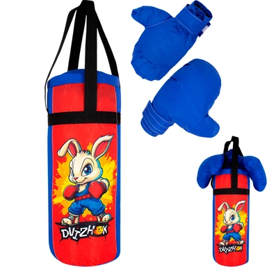 Боксерский набор Зайка 40 см красно-синий ОА-00000545 Dvizhok.