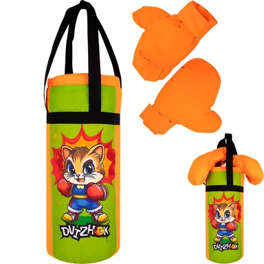 Боксерский набор Котик 40 см оранжево-зеленый ОА-00000546 Dvizhok.