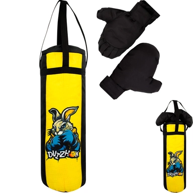 Боксерский набор Зайка 60 см желто-черный ОА-00000550 Dvizhok.
