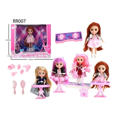 Кукла малышка RR007 Рок-звезда с аксесс. в кор.