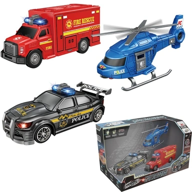 Набор машин Young Racer MKJS200J Городские спасатели в кор.