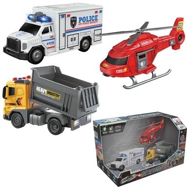 Набор машин Young Racer MKJS200I Городские спасатели в кор.