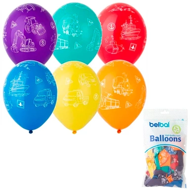 Шар 14 шелкография  пастель  Виды Транспорта 1103-2359