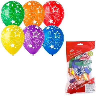 Шар 12 станд/фэшн Звезды Салют/Э 25 шт 1103-2400 /цена за упак/