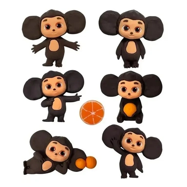 Фигурка Чебурашка 6 см во флоупаке 6 видов в ассорт. Funky Toys CHE2401