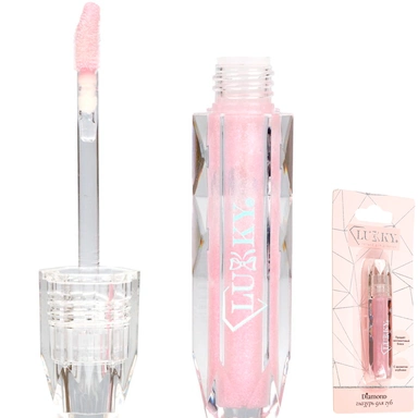 Глазурь для губ с ароматом клубники,цвет розовый,2,5 мл Т26487