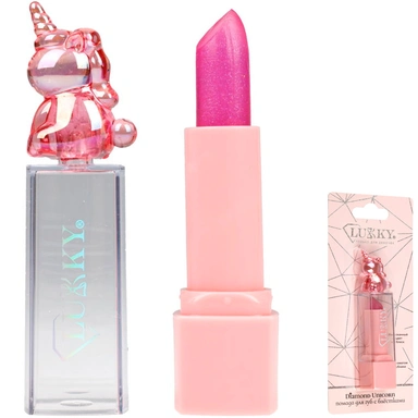 Помада для губ с блёстками,с ароматом клубники,малин 3,4 гр Т26495 LUKKY.