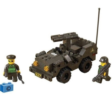 Конструктор Армия 38-5800МВ  Машина102 дет. в коробке