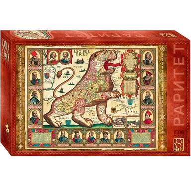 Пазл 1500 Карта Лев бельгийский 83088 Степ /9/