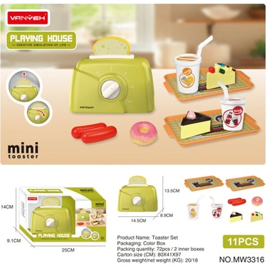 Тостер MW3316 на батарейках в коробке