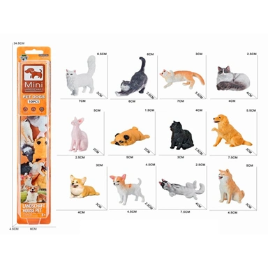Набор животных E095-7 Любимые питомцы в кор.