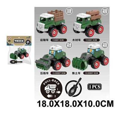 Конструктор HL001E Машина с отверткой в пак.