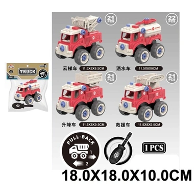 Конструктор HL001C Машина с отверткой в пак.