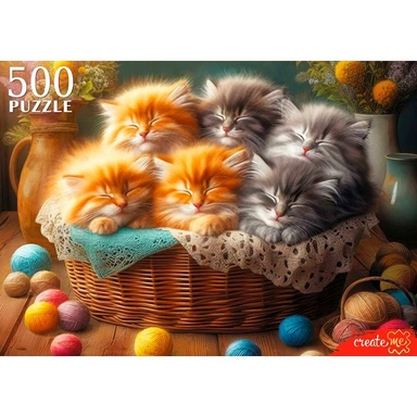 Пазл 500 Спящие котята Ф500-8714