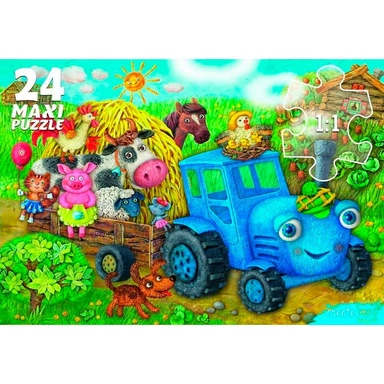 Пазл 24 Макси Веселый трактор №8 П24-7730