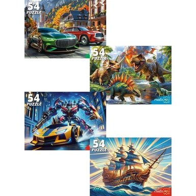 Пазл 54 Мир пазлов для мальчиков П54-8709