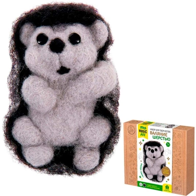 Набор для творчества Валяние шерстью брелок Ежик 2 цв 04702