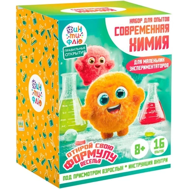 Набор для опытов. Современная химия, 16 опытов НДО-011 Фин-ти-Флю