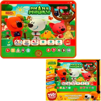 Планшет Обучающий Ми-ми-мишки 250 песен,стихов,звуков.свет Умка HT840-R20
