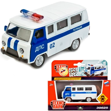 Модель 600-09021XHR УАЗ 39625 Полиция ДПС 6402В Технопарк  в коробке