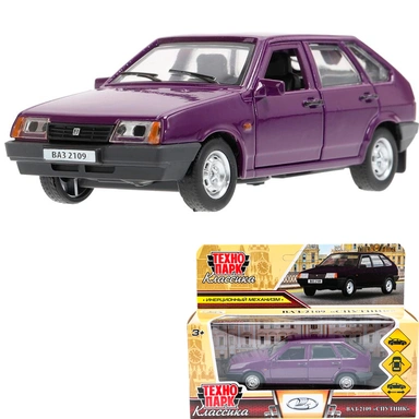 Модель 2109-12-PRP ВАЗ-2109 СПУТНИК 12 см баклажан Технопарк