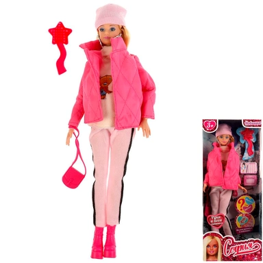 Кукла Карапуз 66001B1-W5-S-BB София 29см беременная, руки и ноги сгиб, акс