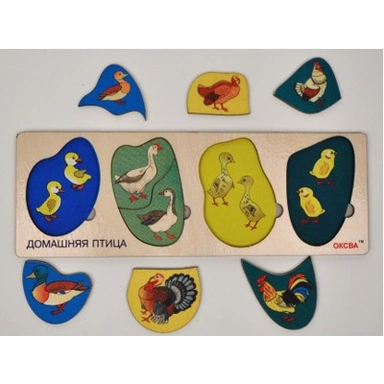 Деревянная игра Оксва Сегена Домашняя птица