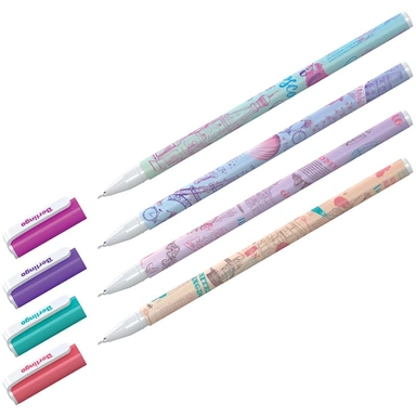 Ручка шариковая синяя 0,7 мм. Funline Capitals СВр_07271 Berlingo