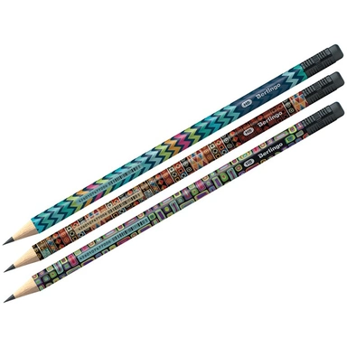 Карандаш ч/гр. НВ Berlingo Fantasy c ластиком BP00900