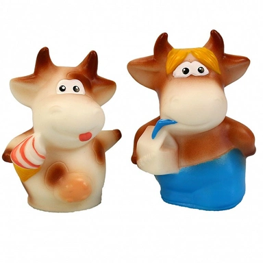 Набор Фигурки Быки Кефирчик и Мороженка белый В3999