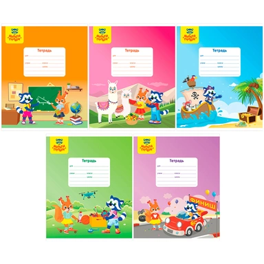 Тетрадь 12 л. клетка Приключения Енота.Мульти-пульти ТДк_35304