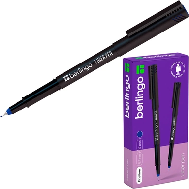 Ручка капиллярная синий 0,4 мм. Liner pen CK_40682 Berlingo