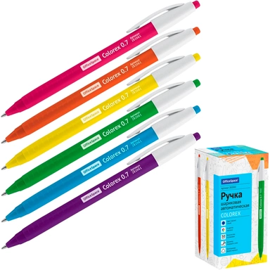 Ручка шариковая автомат синяя Colorex  OfficeSpace 0,7мм 282061