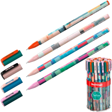 Ручка шариковая синяя 0,7мм Funline. Trend  Berlingo  319395