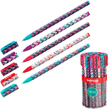 Ручка шариковая синяя 0,7мм  Funline. Exotic 319393 Berlingo