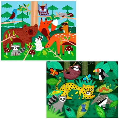 Пазл 2 в 1 В мире животных P1200 СТОК