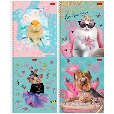 Тетрадь 48 л. клетка Стильные крошки 48Т5В1гр Hatber