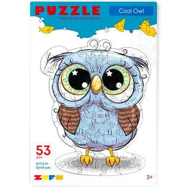 Деревянный пазл Милая Совушка S kids Z308 СТОК